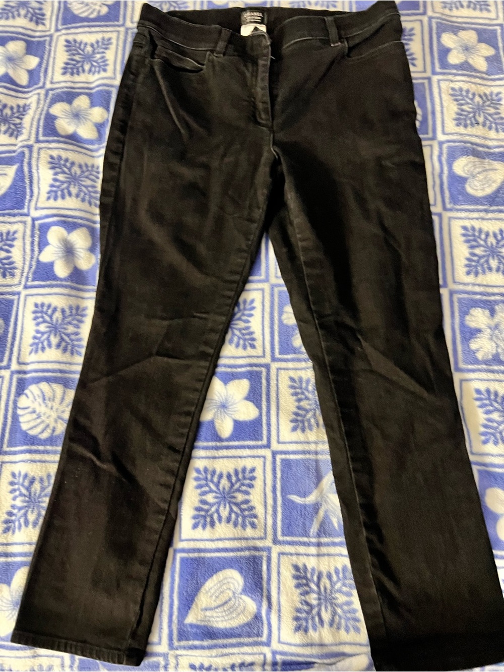 CHANEL Black Branded Uniform Waist Trousers